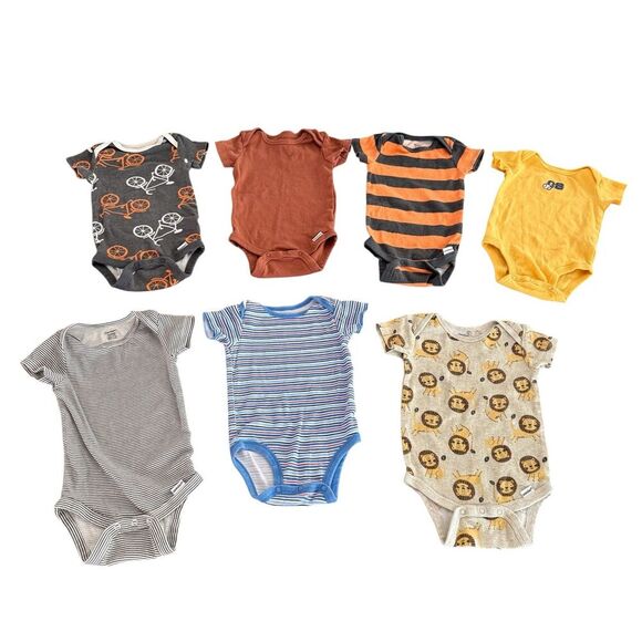 Baby Boy Bundle Lot Set 10PC Size 6M Onesies Pants Overall Jumpsuit - Picture 2 of 7